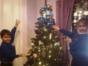 Sophie, Ruben and tree