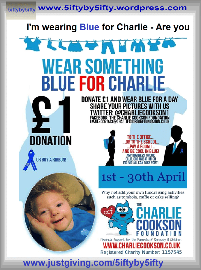 I'll be wearing blue every day this month